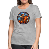 Thumbnail for Women’s Mosaic Sagittarius Premium T-Shirt - heather gray