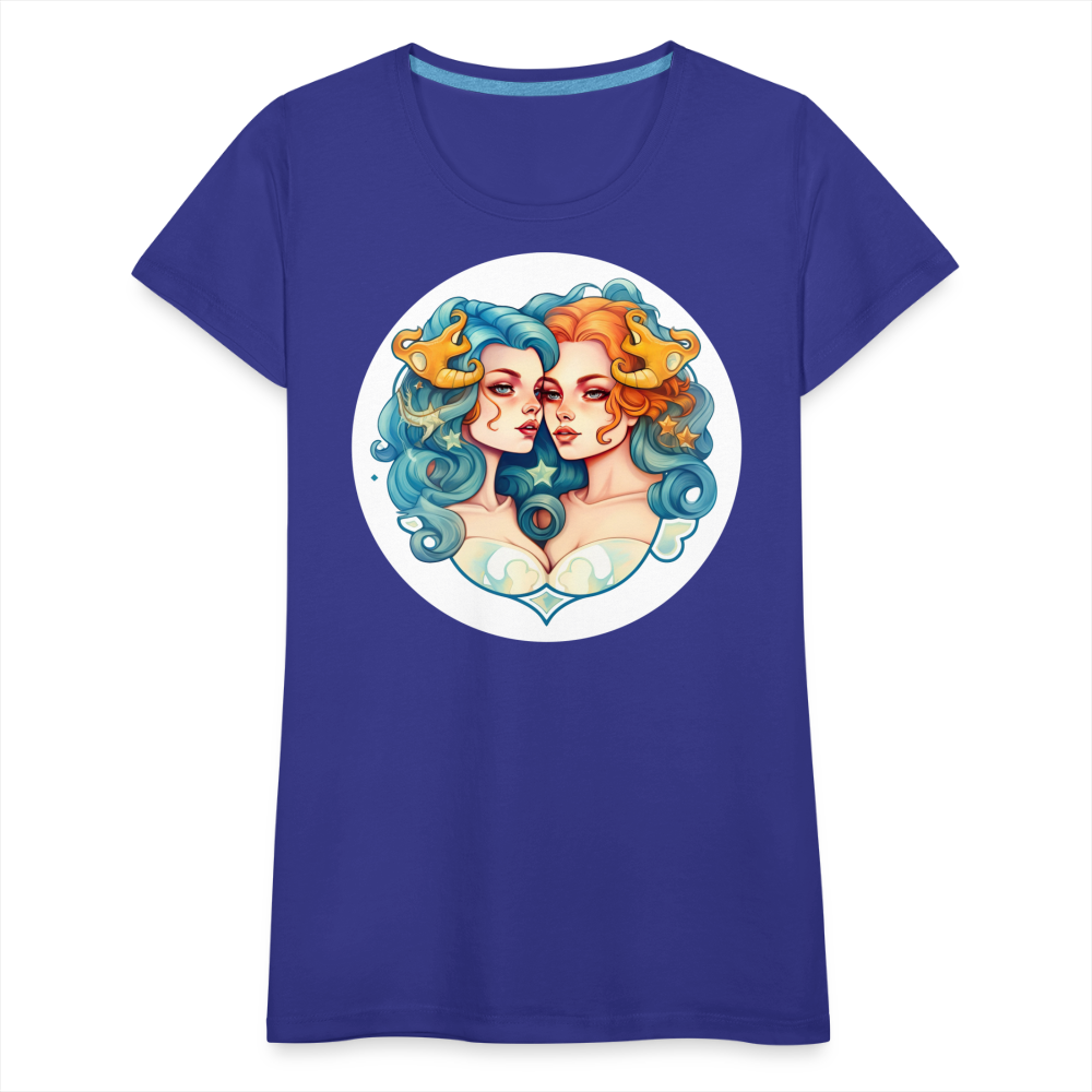 Women’s Symbol Gemini Premium T-Shirt - royal blue