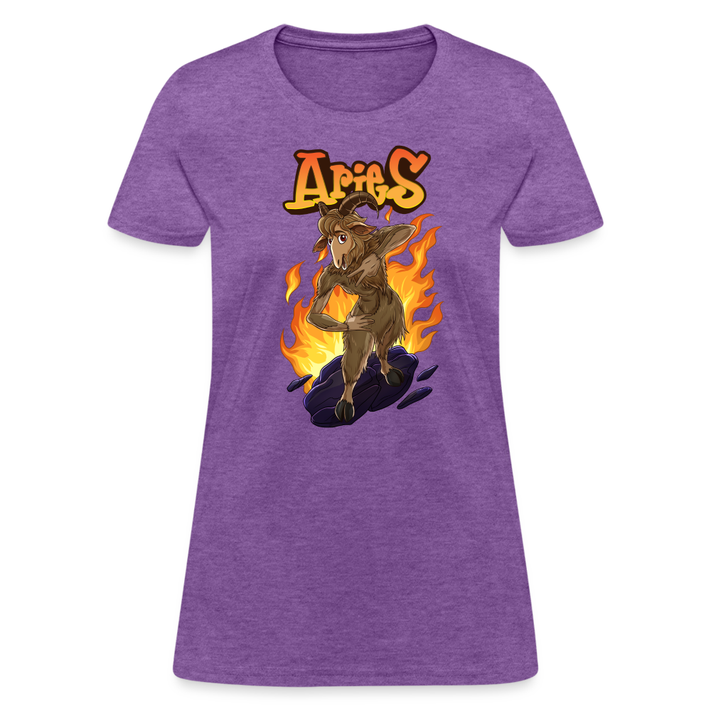 Women's Aries Narihndrab T-Shirt - purple heather