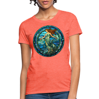 Thumbnail for Women's Mosaic Aquarius T-Shirt - heather coral