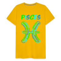 Thumbnail for Men's Power Words Pisces Premium T-Shirt - sun yellow