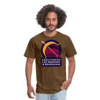 Thumbnail for Men's Glow Sagittarius Classic T-Shirt - brown