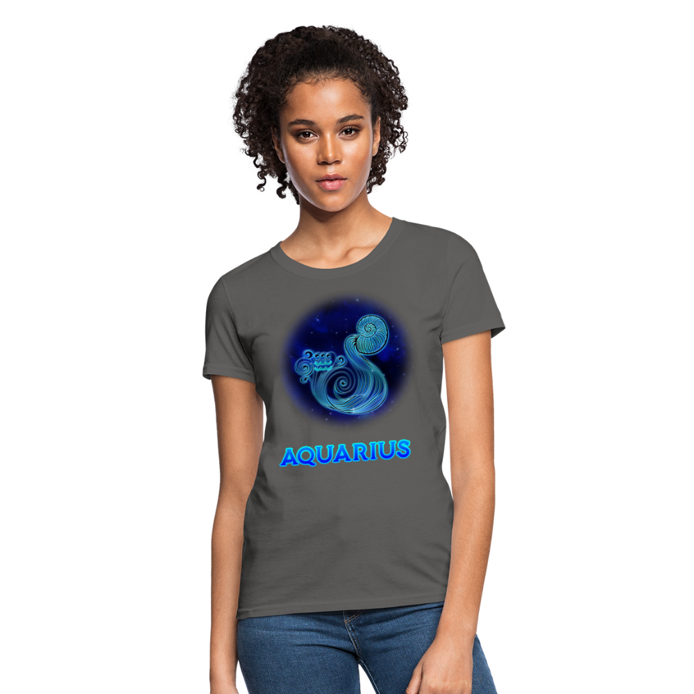 Women's Stellar Aquarius T-Shirt - charcoal