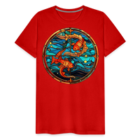 Thumbnail for Men's Mosaic Pisces Premium T-Shirt - red