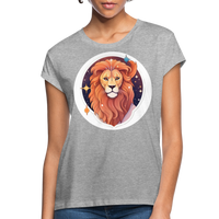 Thumbnail for Women's Symbol Leo Relaxed Fit T-Shirt - heather gray