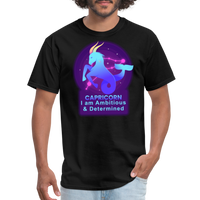 Thumbnail for Men's Neon Capricorn Classic T-Shirt - black