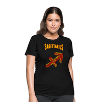 Thumbnail for Women's Power Words Sagittarius T-Shirt - black