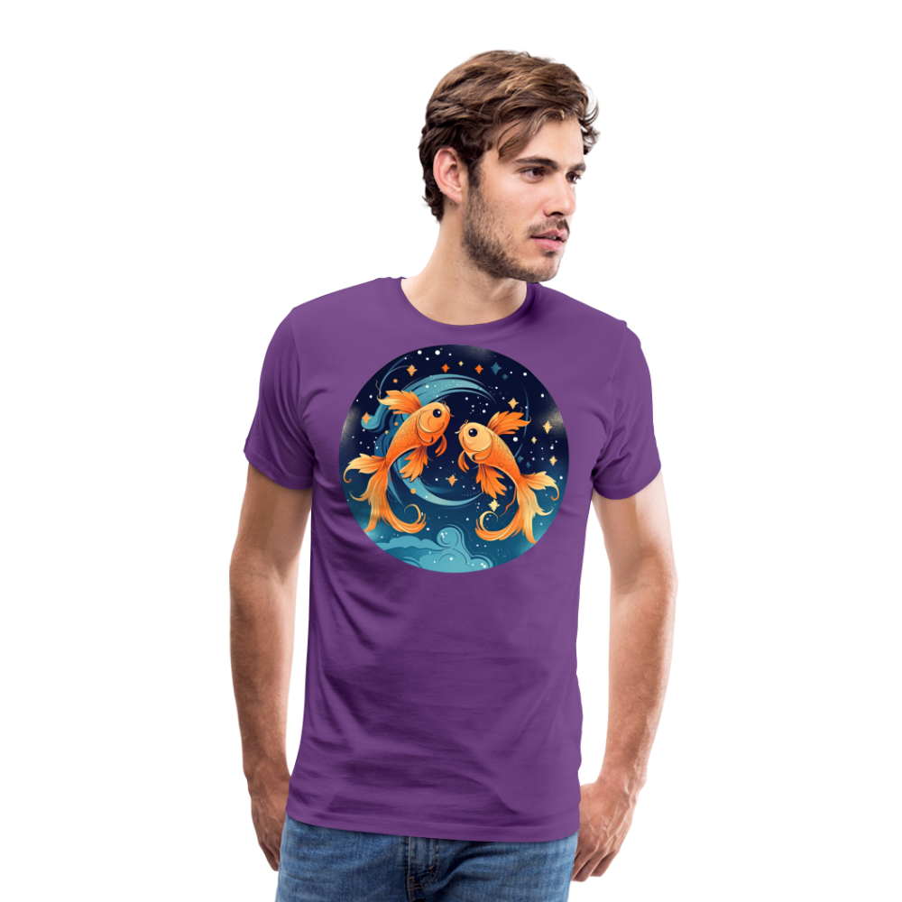 Men's Magic Pisces Premium T-Shirt - purple