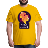 Thumbnail for Men's Glow Gemini Premium T-Shirt - sun yellow