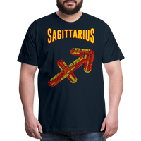 Thumbnail for Men's Power Words Sagittarius Premium T-Shirt - deep navy