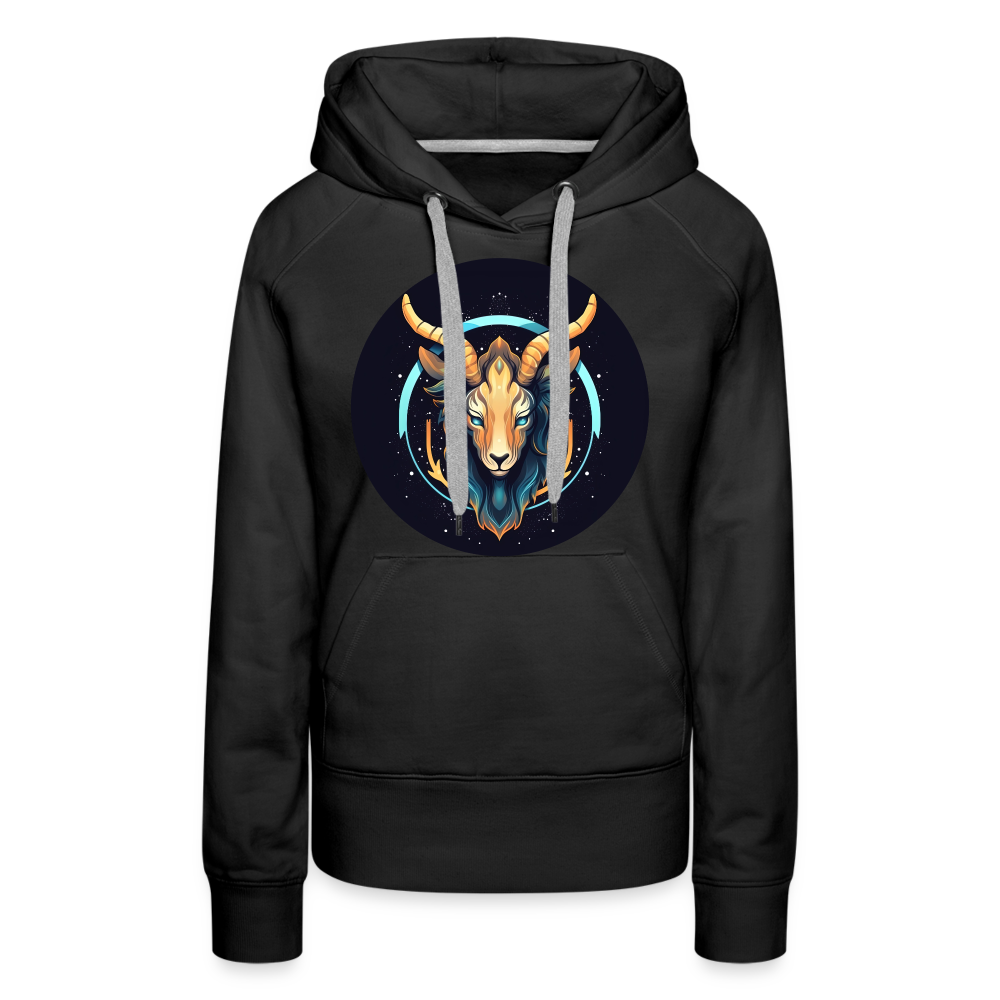 Women’s Mystic Capricorn Premium Hoodie - black