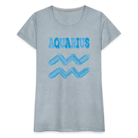 Thumbnail for Women's Power Words Aquarius Premium T-Shirt - heather ice blue