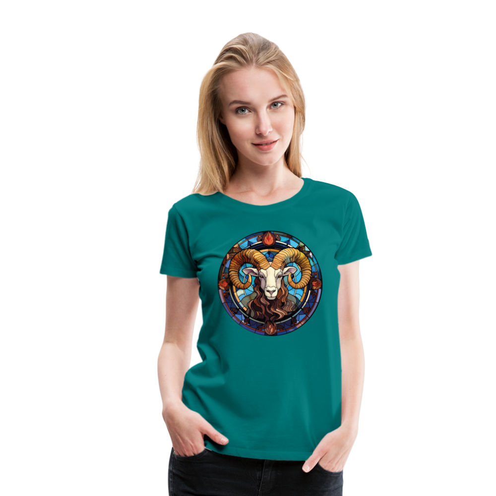 Women’s Mosaic Aries Premium T-Shirt - teal