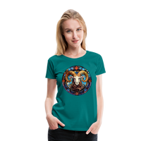 Thumbnail for Women’s Mosaic Aries Premium T-Shirt - teal