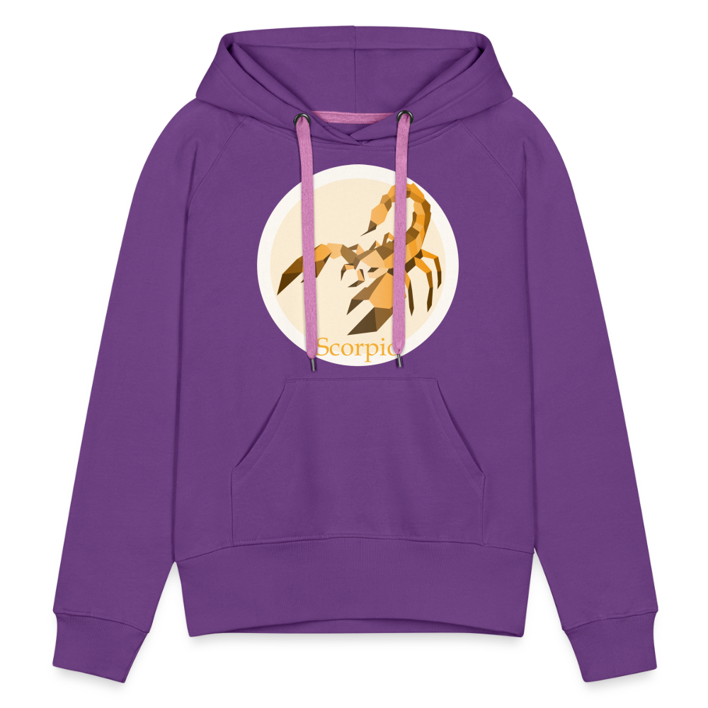 Women’s Mosaic Scorpio Premium Hoodie - purple 