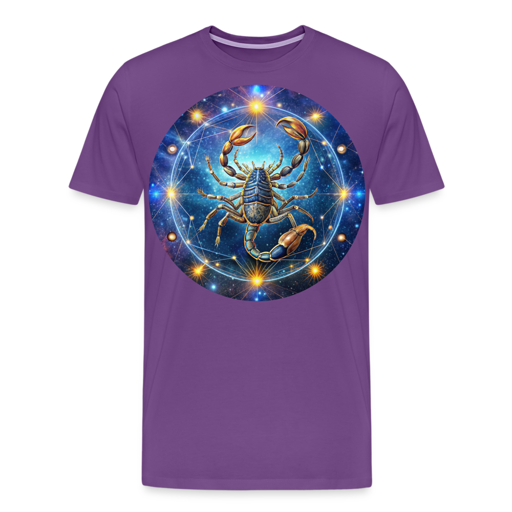 Men's Symbol Scorpio Premium T-Shirt - purple