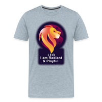 Thumbnail for Men's Glow Leo Premium T-Shirt - heather ice blue