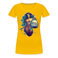 Thumbnail for Women’s Mythical Aquarius Premium T-Shirt - sun yellow