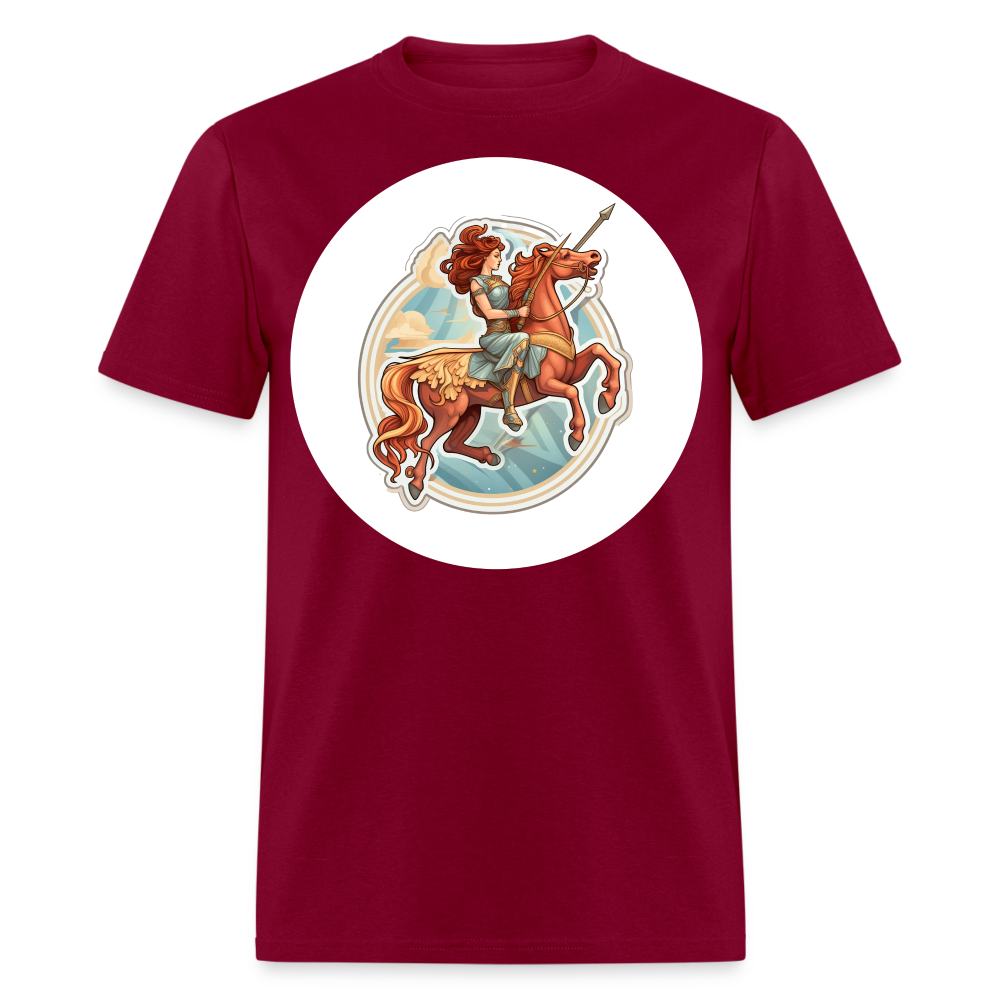 Men's Symbol Sagittarius Classic T-Shirt - burgundy