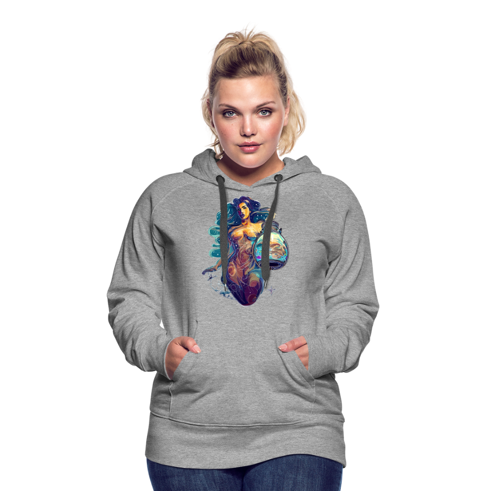 Women’s Mythical Aquarius Premium Hoodie - heather grey