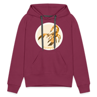 Thumbnail for Women’s Mosaic Scorpio Premium Hoodie - burgundy