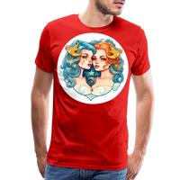 Thumbnail for Men's Symbol Gemini Premium T-Shirt - red