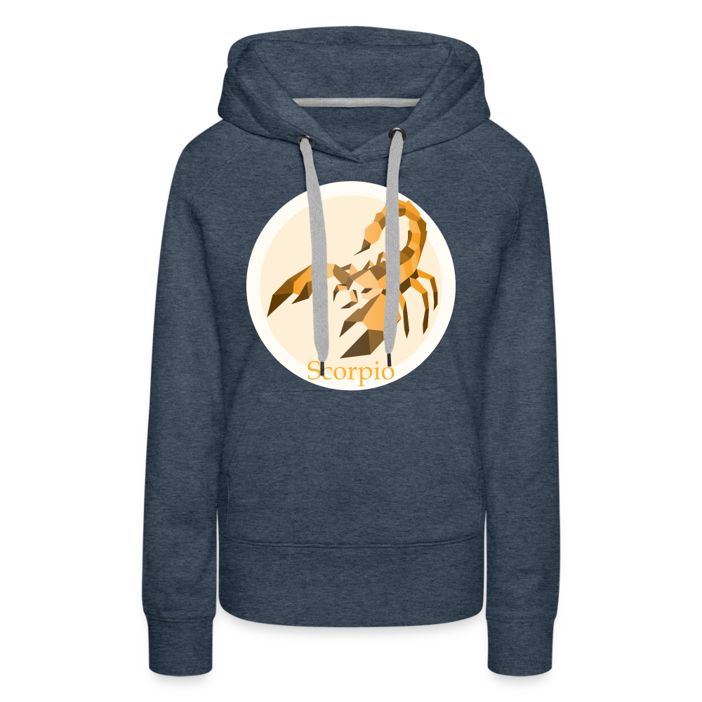 Women’s Mosaic Scorpio Premium Hoodie - heather denim