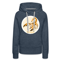 Thumbnail for Women’s Mosaic Scorpio Premium Hoodie - heather denim