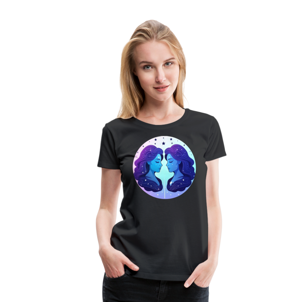 Women’s Magic Gemini Premium T-Shirt - black