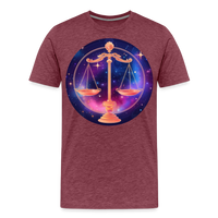 Thumbnail for Men's Magic Libra Premium T-Shirt - heather burgundy