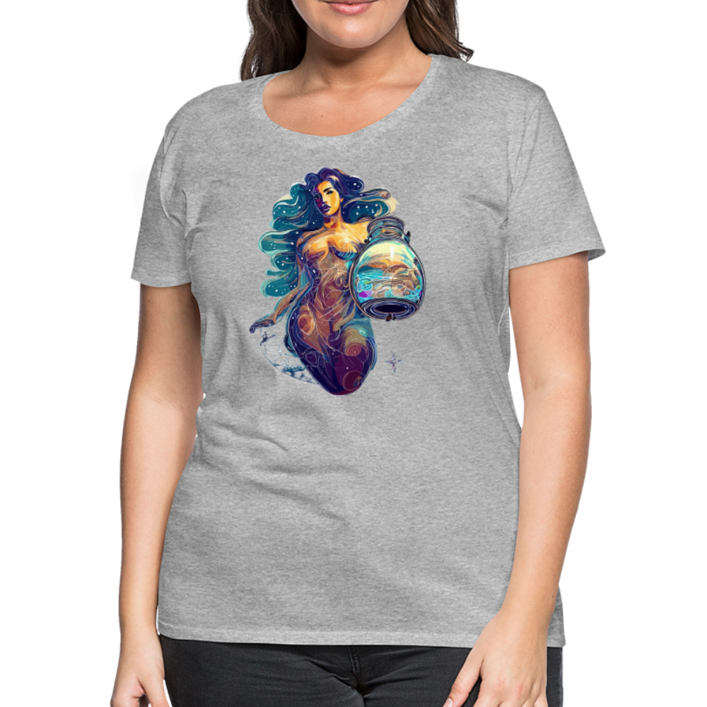 Women’s Mythical Aquarius Premium T-Shirt - heather gray