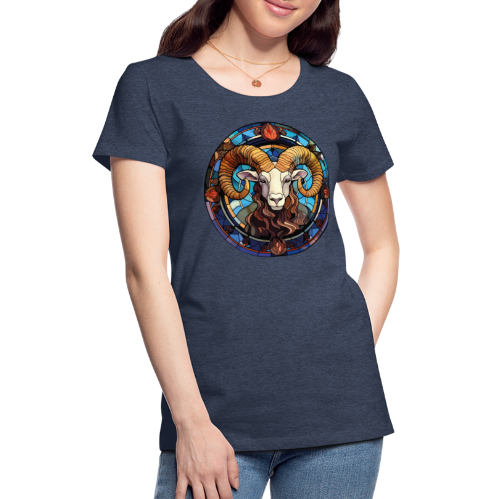 Women’s Mosaic Aries Premium T-Shirt - heather blue