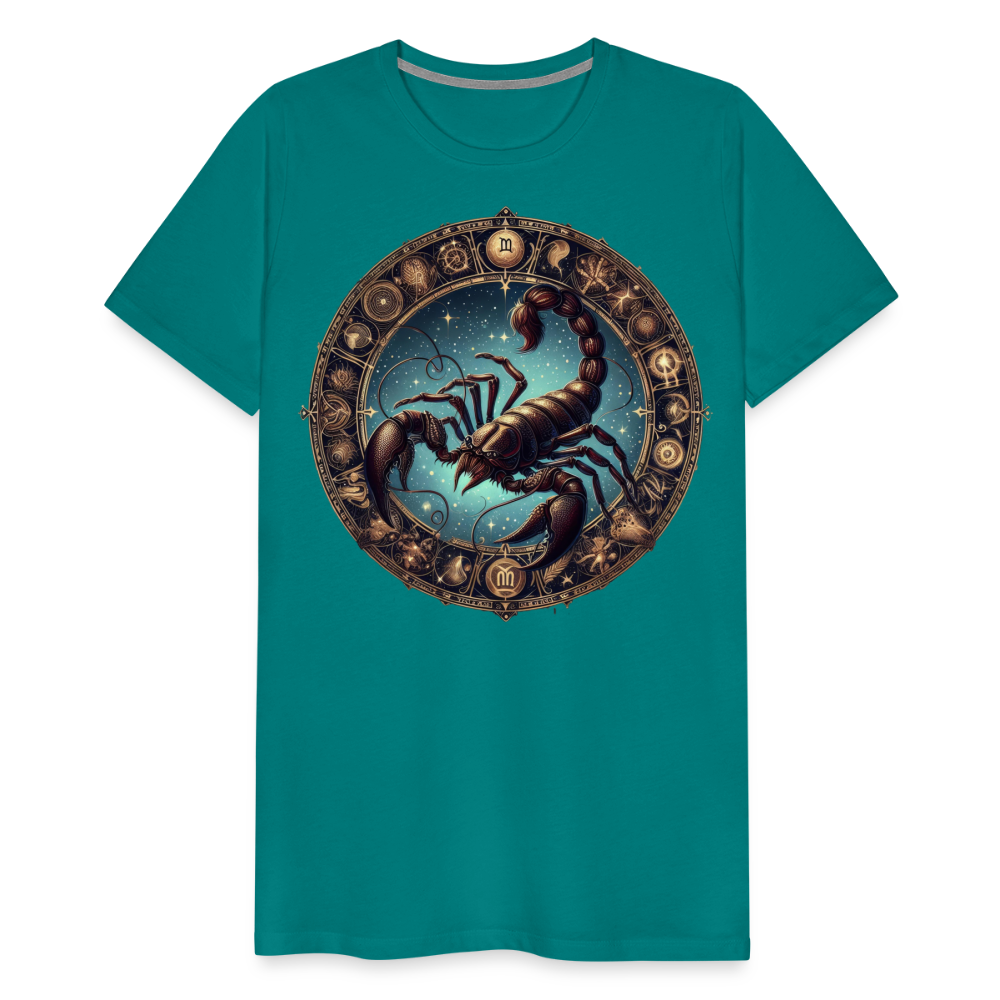 Men's Mythical Scorpio Premium T-Shirt - teal