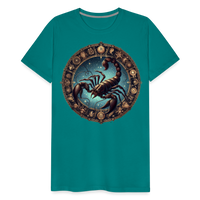 Thumbnail for Men's Mythical Scorpio Premium T-Shirt - teal