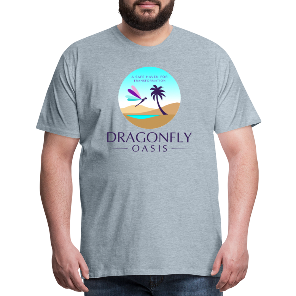 Men's Dragonfly Oasis V.1 Premium T-Shirt - heather ice blue