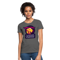 Thumbnail for Women's Glow Capricorn T-Shirt - charcoal