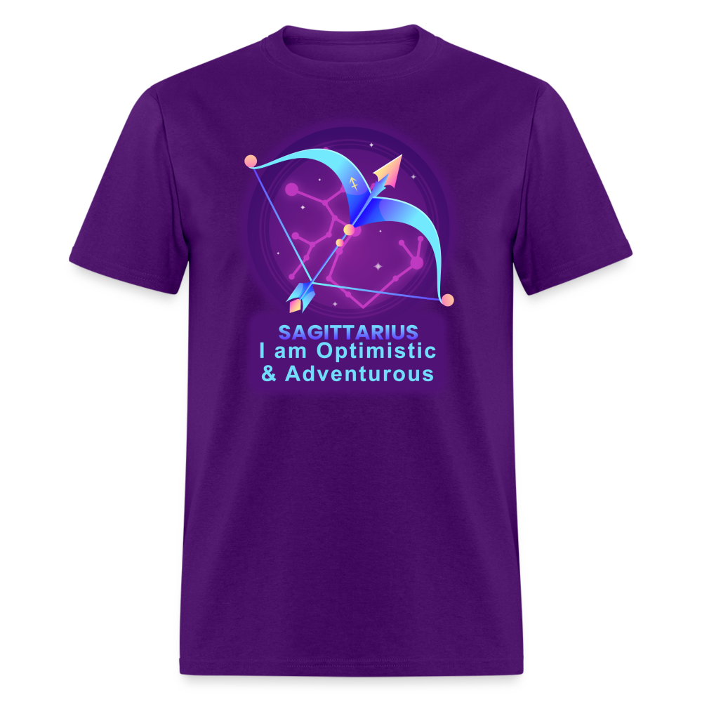 Men's Neon Sagittarius Classic T-Shirt - purple