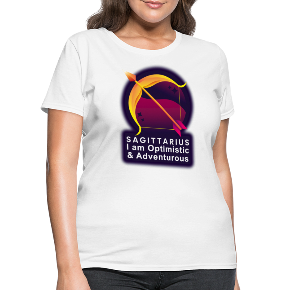 Women's Glow Sagittarius T-Shirt - white