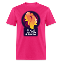 Thumbnail for Men's Glow Gemini Classic T-Shirt - fuchsia