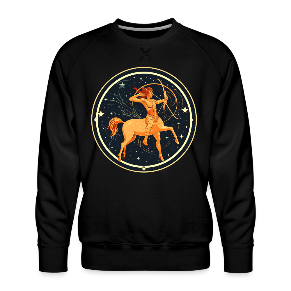 Men’s Mystic Sagittarius Premium Sweatshirt - black