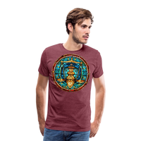 Thumbnail for Men's Mosaic Libra Premium T-Shirt - heather burgundy