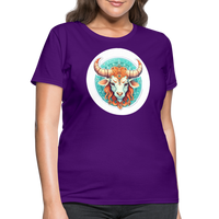 Thumbnail for Women's Symbol Taurus T-Shirt - purple