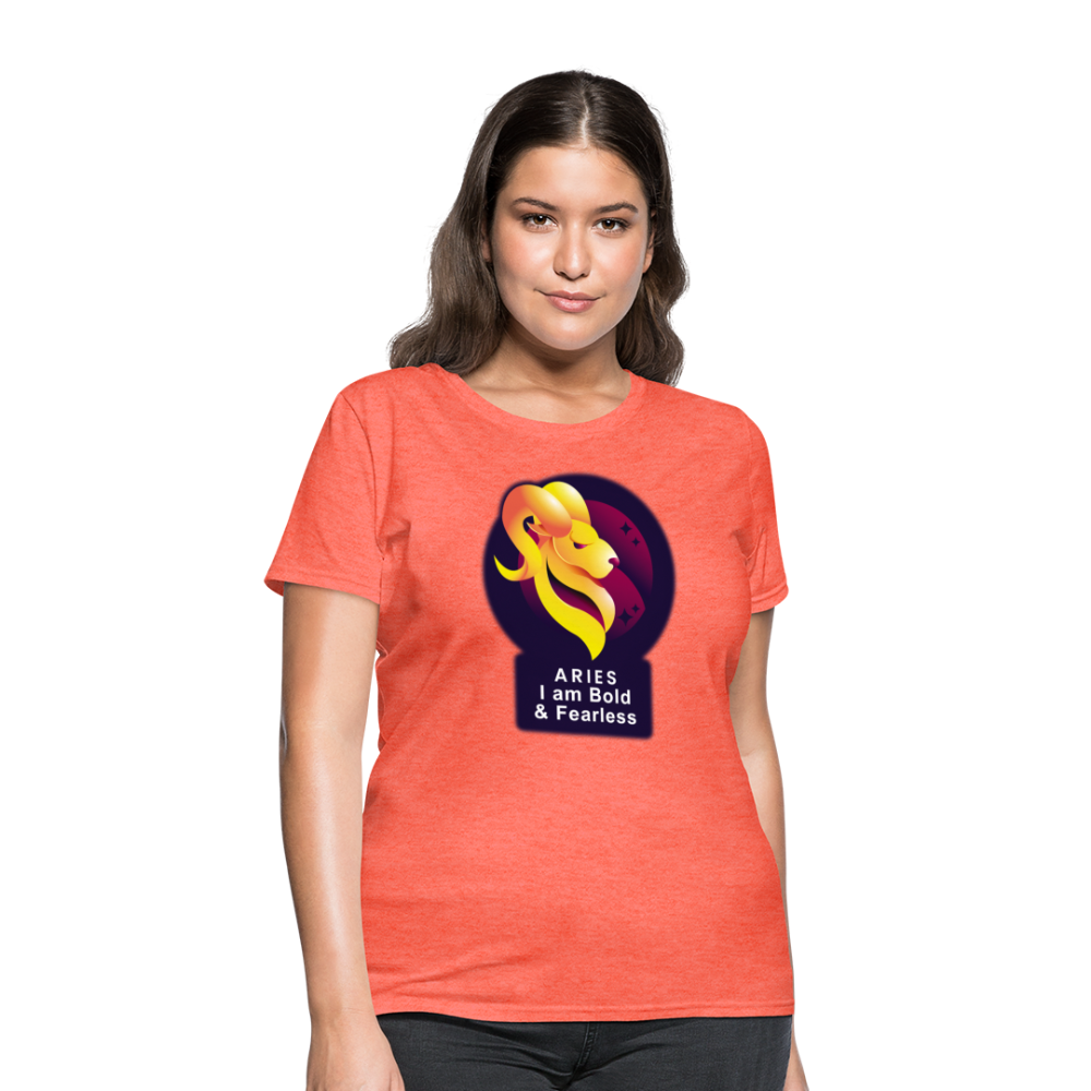 Women's Glow Aries T-Shirt - heather coral