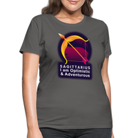 Thumbnail for Women's Glow Sagittarius T-Shirt - charcoal