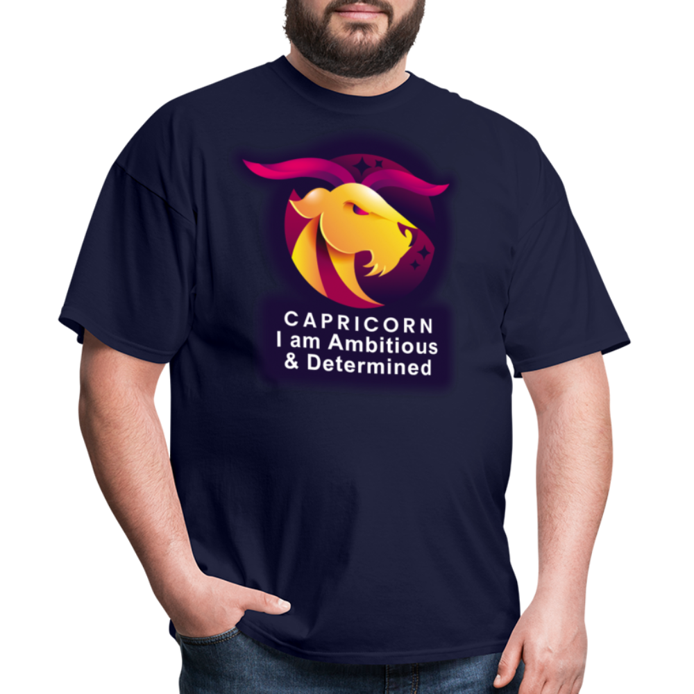 Men's Glow Capricorn Classic T-Shirt - navy