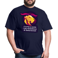 Thumbnail for Men's Glow Capricorn Classic T-Shirt - navy