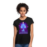 Thumbnail for Women's Neon Virgo Relaxed Fit T-Shirt - black