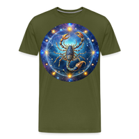 Thumbnail for Men's Symbol Scorpio Premium T-Shirt - olive green