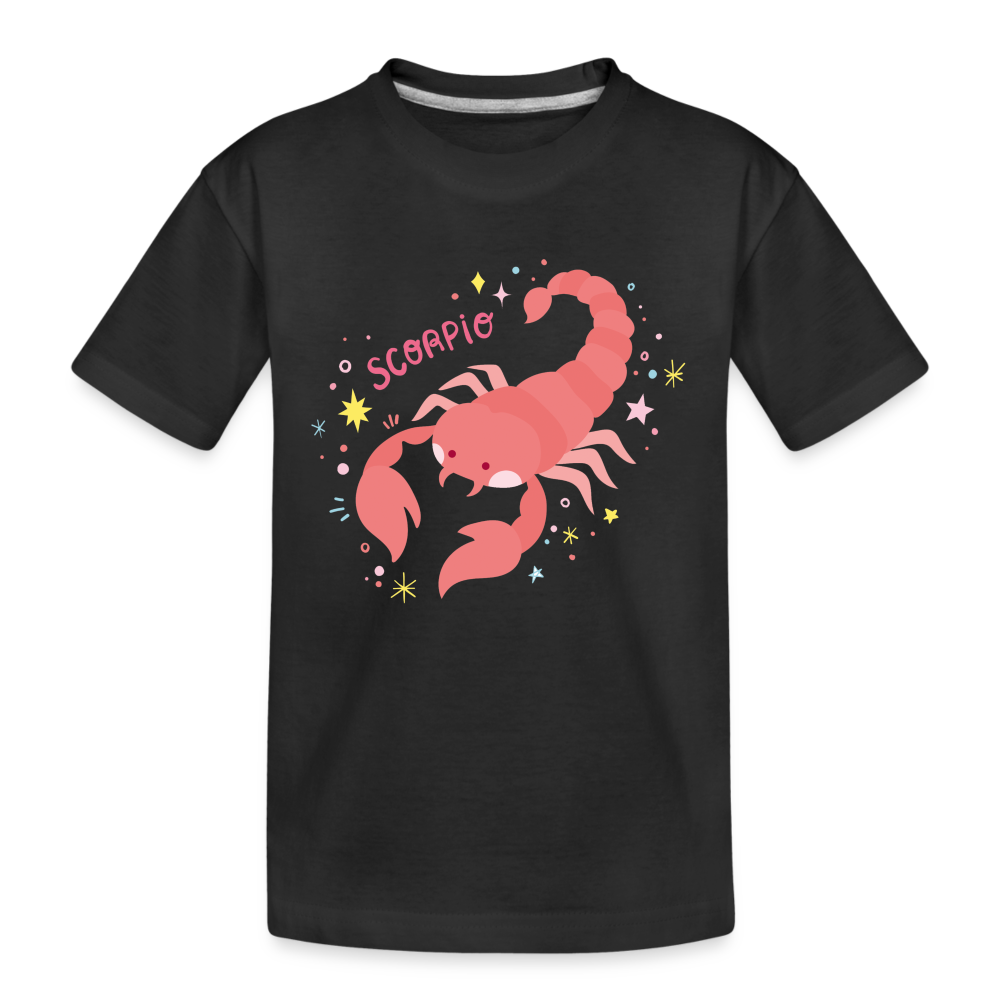 Kid’s Pinky Scorpio Premium Organic T-Shirt - black