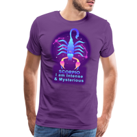 Thumbnail for Men's Neon Scorpio Premium T-Shirt - purple